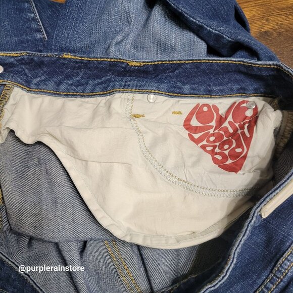 Slink Jeans 20 Curvy Straight High Rise Tummy Control Medium Dark Wash - Picture 4 of 14